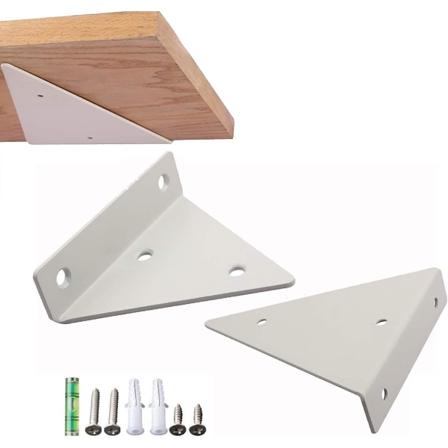 2 stk. Heavy Duty Triangle Skjult Hyllebrakett, Triangle Stål Hylle Støttebraketter, Metall Veggmontert