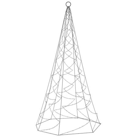 Vidaxl Julgran På Flaggstång Varmvit 200 Leds 180 Cm
