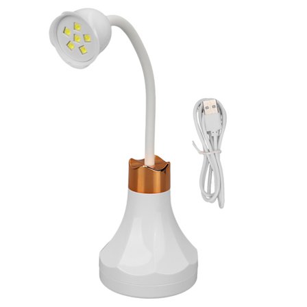 Bærbar UV LED Neglelampe Roseformet 360 Graders Roterbar Håndfri Negletørker