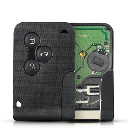 Fjärrnyckel 433Mhz ID46 PCF7947 Chip 3 Knappar För Renault Megane 2 3 Scenic Clio 2003-2008 Nöd Grand Smart Card
