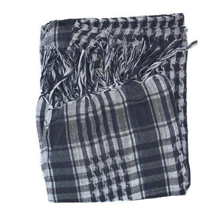 Palestinasjal grå och svart