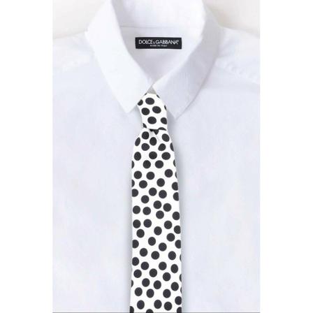Dolce & Gabbana - Slipsar - Vit - Herr - Storlek: One Size, Herr, Storlek: ONE SIZE
