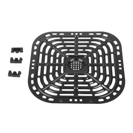 24x23cm Firkantet 304 Rustfrit Stål Air Fryer Udskiftnings Grillpande