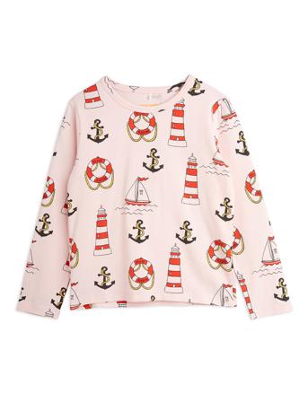 Lighthouse Aop Ls Tee Pink Mini Rodini