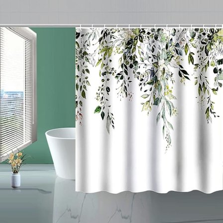 Duschdraperi med 12 krokar 180 x 180 cm