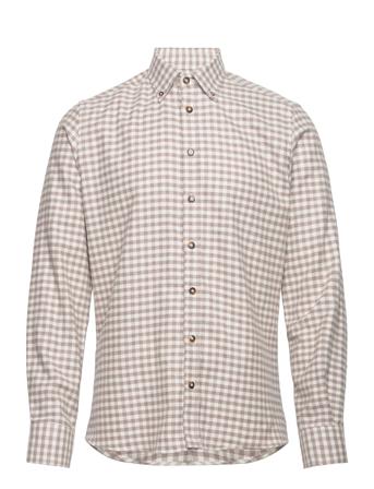 8001 - Simon Skjorta Casual Multi/mönstrad SAND