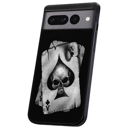 Google Pixel 7 Pro - Skal/Mobilskal Döskalle Kortlek