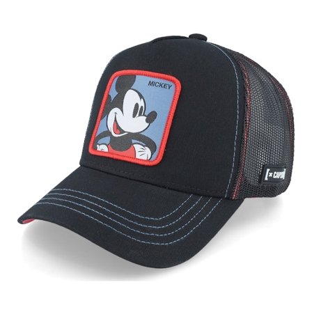 Capslab - Svart trucker Caps - Disney Mickey Mouse Black Trucker @ Hatstore