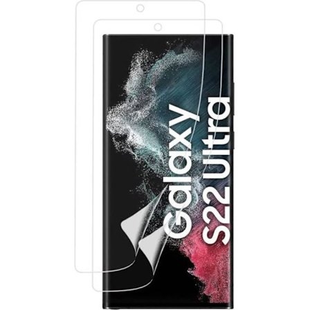 Skærmbeskytter - Phonillico - Samsung Galaxy S22 ULTRA 5G - Pakke med 2 - Ridsesikker - Ultra tynd