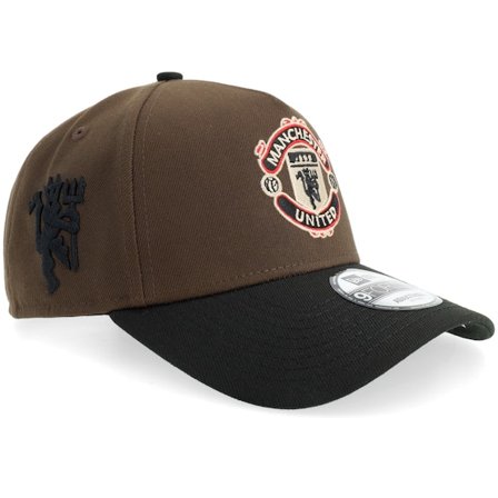 New Era - Football Brown adjustable Czapka Z Daszkiem - Hatstore Exclusive x Manchester United 9FORTY Brown/Black A-frame Adjustable @ Hatstore