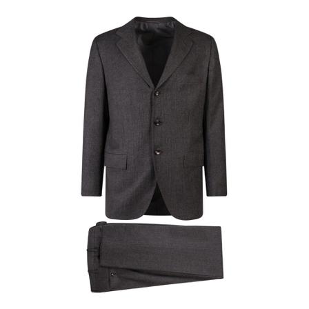 Kiton Suit Ua89K0170B13000 Grå, Herre Jakkesæt, Størrelse: L