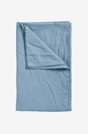 Midnatt - Flatt laken Lake - Blå - Laken - 260X260 - Fra Homeroom