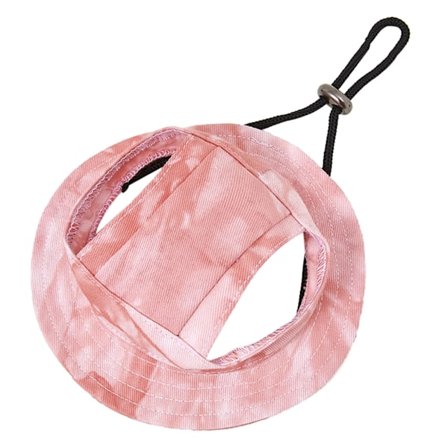 Hundhatt i fleece, justerbar hundhatt för utomhusbruk, UV-skydd, keps, qd best, orange, S Orange