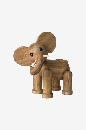 Spring Copenhagen - Puinen koriste Maggie Elefantti 23,5 cm - Luonnonväri - Koriste-esineet - - Homeroom