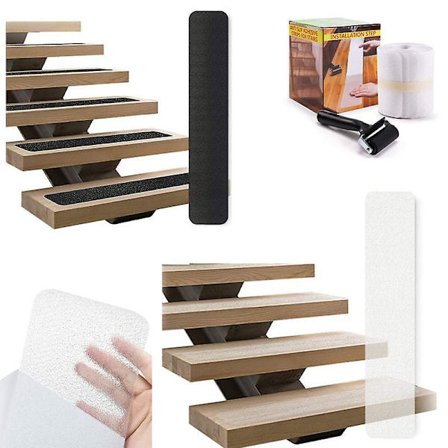 Trappe Anti-skrid Strip Transparent PEVA Hudvenlig Frosted Anti-skrid Strip Gummi Ikke-mærkende Trin Anti-skrid Tape Boligindretning Trappe Dekoration