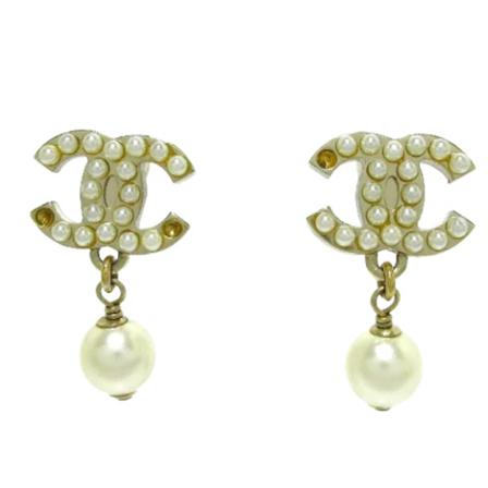 Chanel Vintage Pre-owned Metal reringe Gul, Dame Vintage Smykker, Størrelse: ONE Size