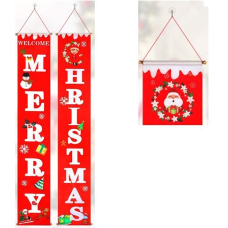 IC Välkommen & God Jul Banner, God Jul Girlang