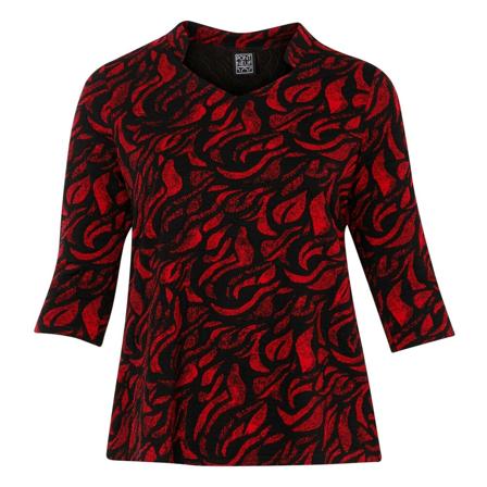 Pont Neuf Najda - Warm Bluse Rød, Dame, Størrelse: XS