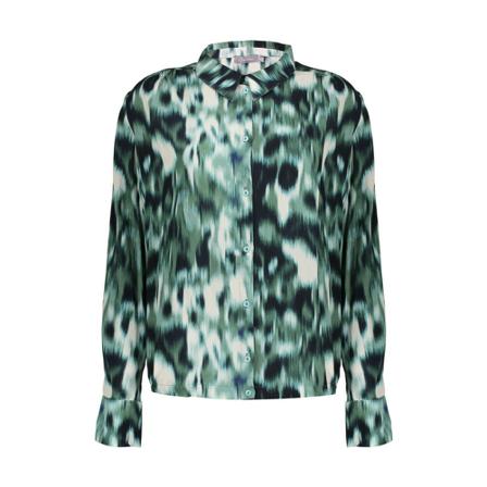 Geisha Blouse , Groen , Dames , Maat: M