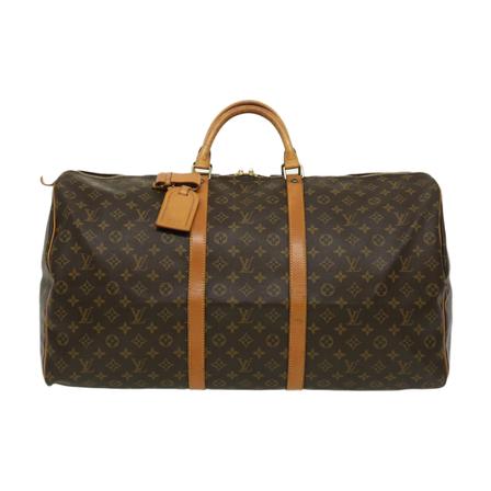 Louis Vuitton Vintage, Pre-owned Keepall 60 Bruin, unisex, Maat:ONE Size