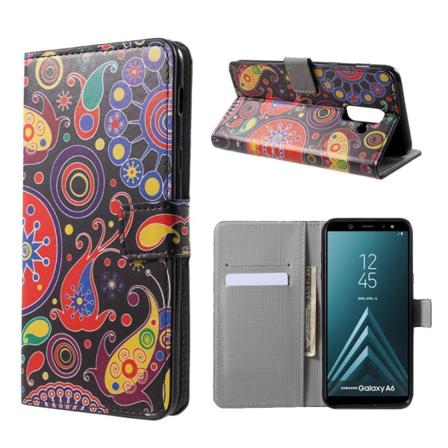 Samsung Galaxy A6 (2018) Mobilfodral Pu Läder Plånbok Ståend
