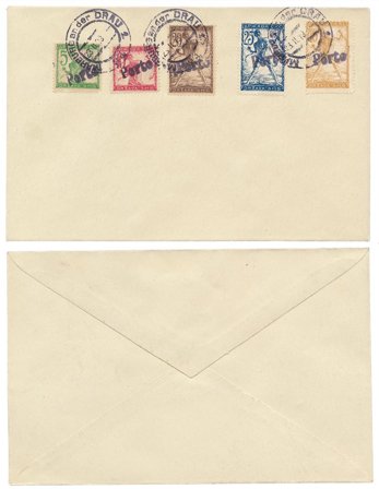 Jugoslavien 1918/1919 - MICHEL 100/101+103/104+106 - Stemplet