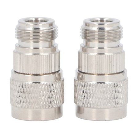 2-pack N Hona till N Hane Adapter Bred Frekvensband RF-kontakt för Antennförlängningskabel