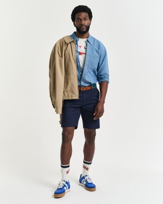 GANT - Slim fit sportshorts til herre evening blue