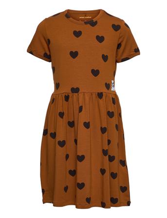 Basic Hearts Ss Dress Tencel Dresses & Skirts Dresses Casual Dresses Short-sleeved Casual Dresses Oransje Mini Rodini