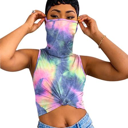 Utskrift Ärmlös Casual Topp