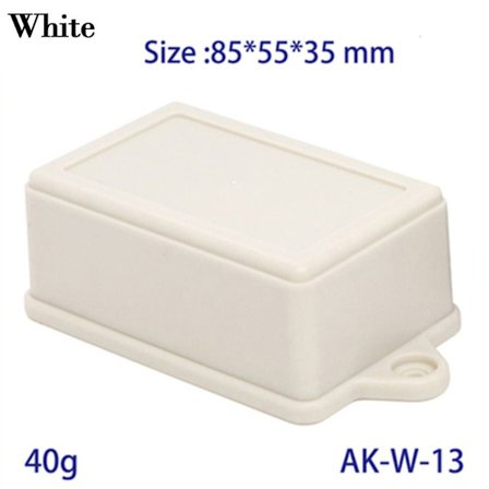 Elektronisk prosjektboks Vanntett deksel Project WHITE 85X55X35MM