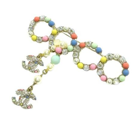 Chanel Vintage - Vintage Smycken - Gul - Dam - Storlek: One Size, Dam, Storlek: ONE SIZE