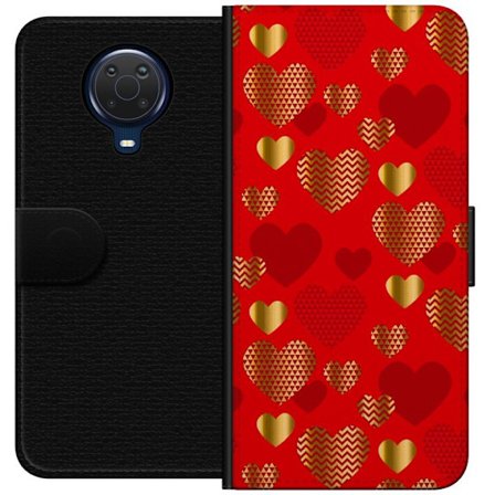 Kompatibel Tegnebogsetui til Nokia Nokia G20 GoldenHearts