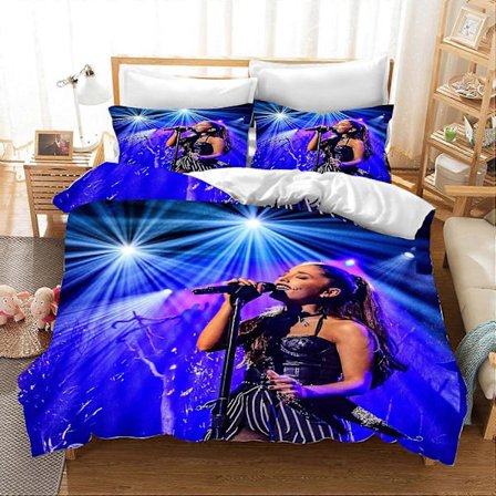 Ariana Grande Digitaltrykk D Snger Ariana Grande Cloud Sengetøysett med Dynetrekk og Putetrekk, Medium