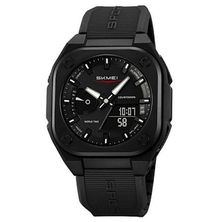 SKMEI Digitaalinen Elektroninen Rannekello 50M Vedenpitävä - Musta