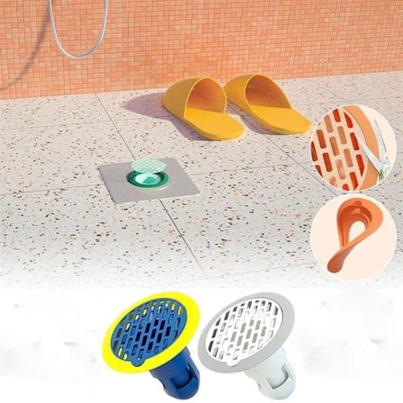 Dusjfilter for hår, 2 stk. deodorant gummiavløpsfilter, badekaravløpsfilter, insekt- og stoppbeskyttelse, kjøkken- og baderomsavløpsfilter C