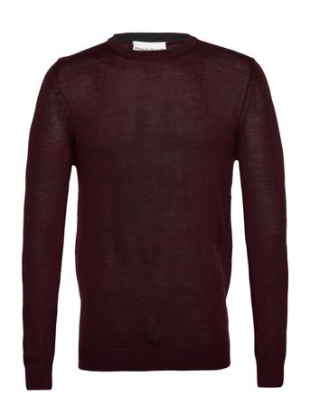 Bs Jupiter Regular Fit Knitwear Burgundy Bruun & Stengade