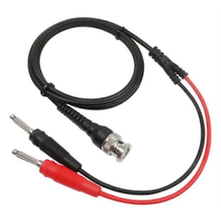 P1009 BNC til dobbel 4MM stablebar bananplugg testledning probe BNC-kabel for oscilloskop signalgenerator