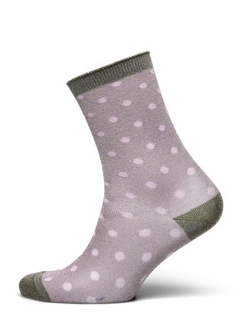 Donna Glitter Socks Lingerie Socks Regular Socks Lilla Mp Denmark