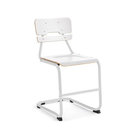 Stol LEGERE II, H500 mm, hvit/hvit