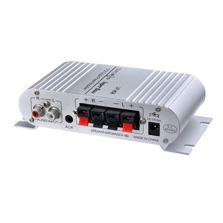 Bilförstärkare Digital Stereo Audio Amp Diskant Bas Volymjustering Högkänslig Förstärkare