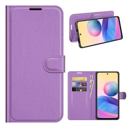 Classic Xiaomi Redmi Note 10 5G Läppäkotelo - Violetti