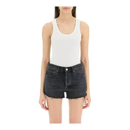 Agolde Sleeveless Tops , Wit , Dames , Maat: L