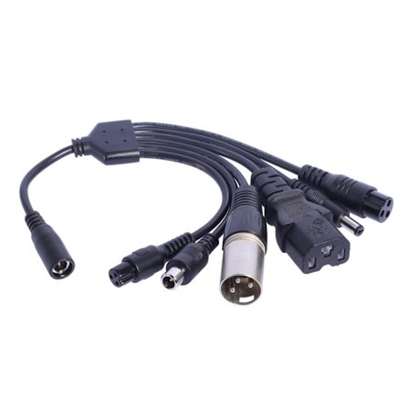 1 til 6 5.5x2.1mm opladningsstik kabel 5521 hun til 8016 han og 5.5x2.5mm for forbedret holdbarhed