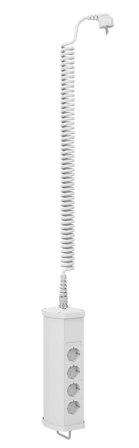 MP bolagen U610V Hänguttag 4 uttag, Strömbrytare & vägguttag