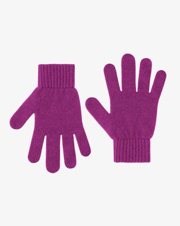 Merino Wool Gloves - Magenta Blaze - Female - M-L - Sustainable material - Ethical production