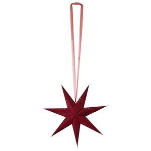 Christmas Kids Red Velvet Christmas Star One Size - Lighting - One size - Red - Junge