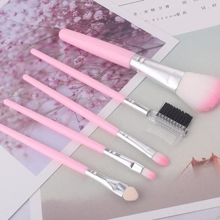 5-osainen meikkisivellinsetti - Meikkisivellin 5 kpl