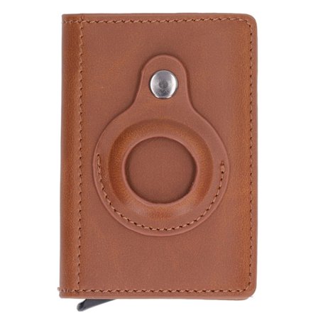 Aluminiumslegering RFID Kredittkortholder Anti Tyveri Anti Mistet Lommebok med IOS Lokator Aprikos