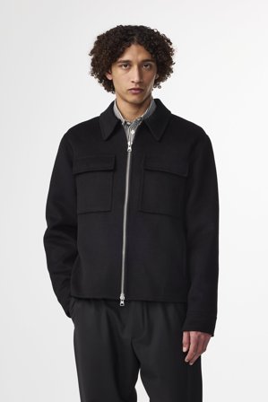 NN.07 Alban Jakke Herre Sort Certified Wool